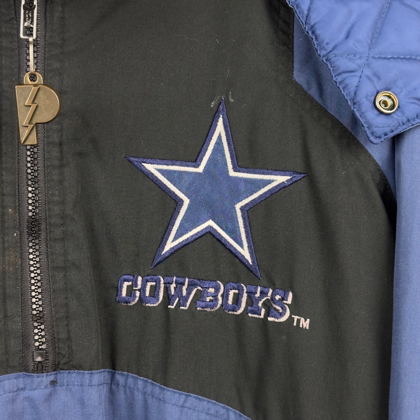 Vintage Pro Player Dallas Cowboys Quarter Zip Insulated Jacket
