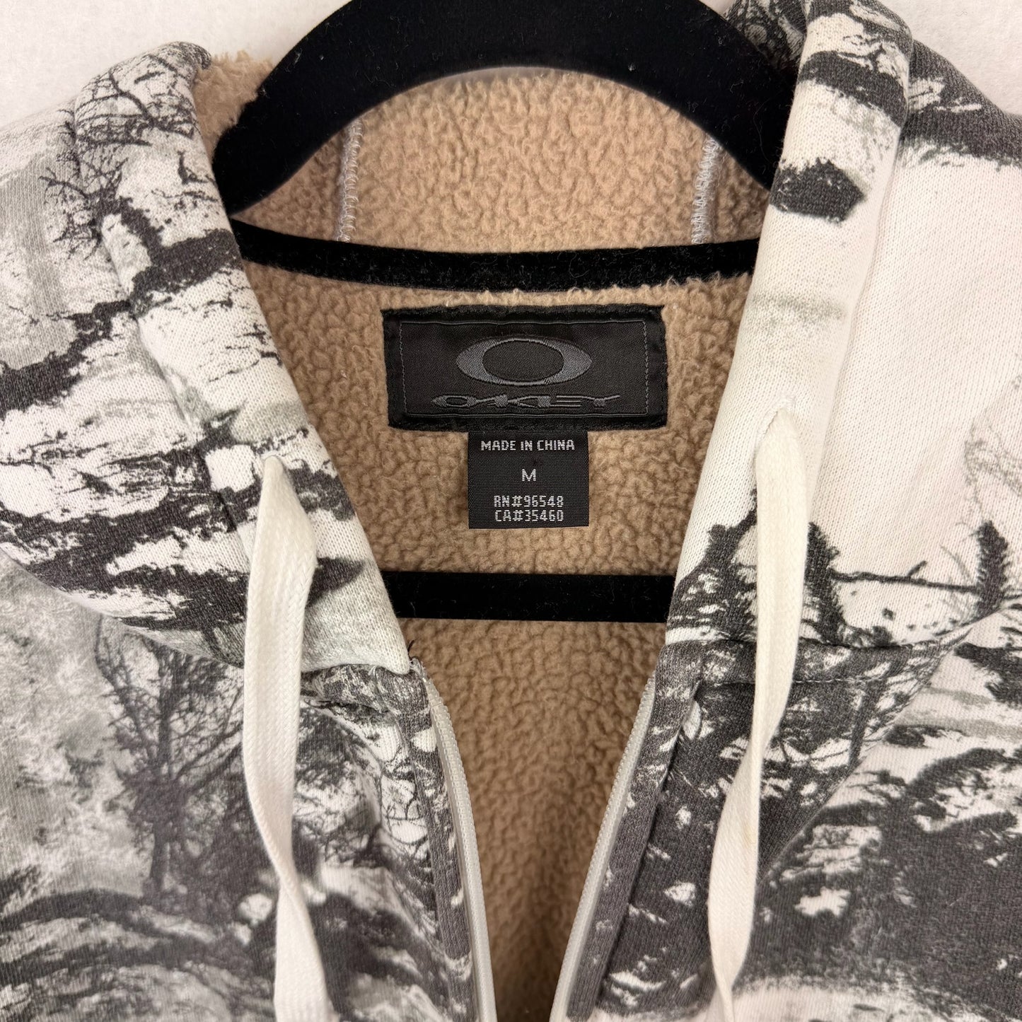 Y2K Oakley Snow Camouflage AOP Zip Hoodie