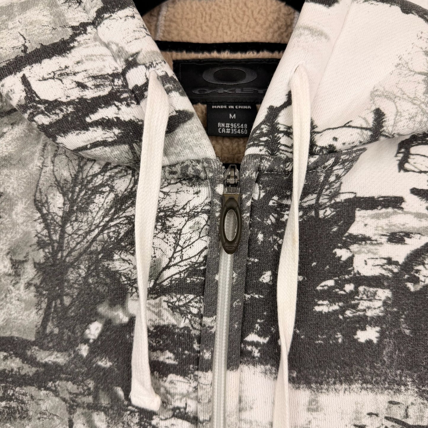 Y2K Oakley Snow Camouflage AOP Zip Hoodie