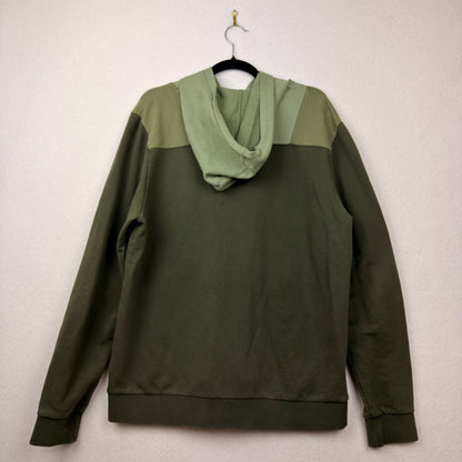 Oakley Regular Fit Green Colorblock Hoodie