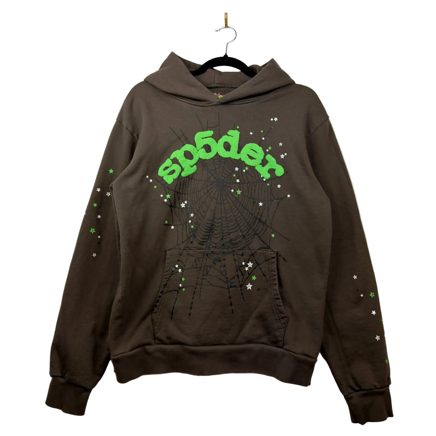 Spider Slime Green Graphic Pullover Hoodie