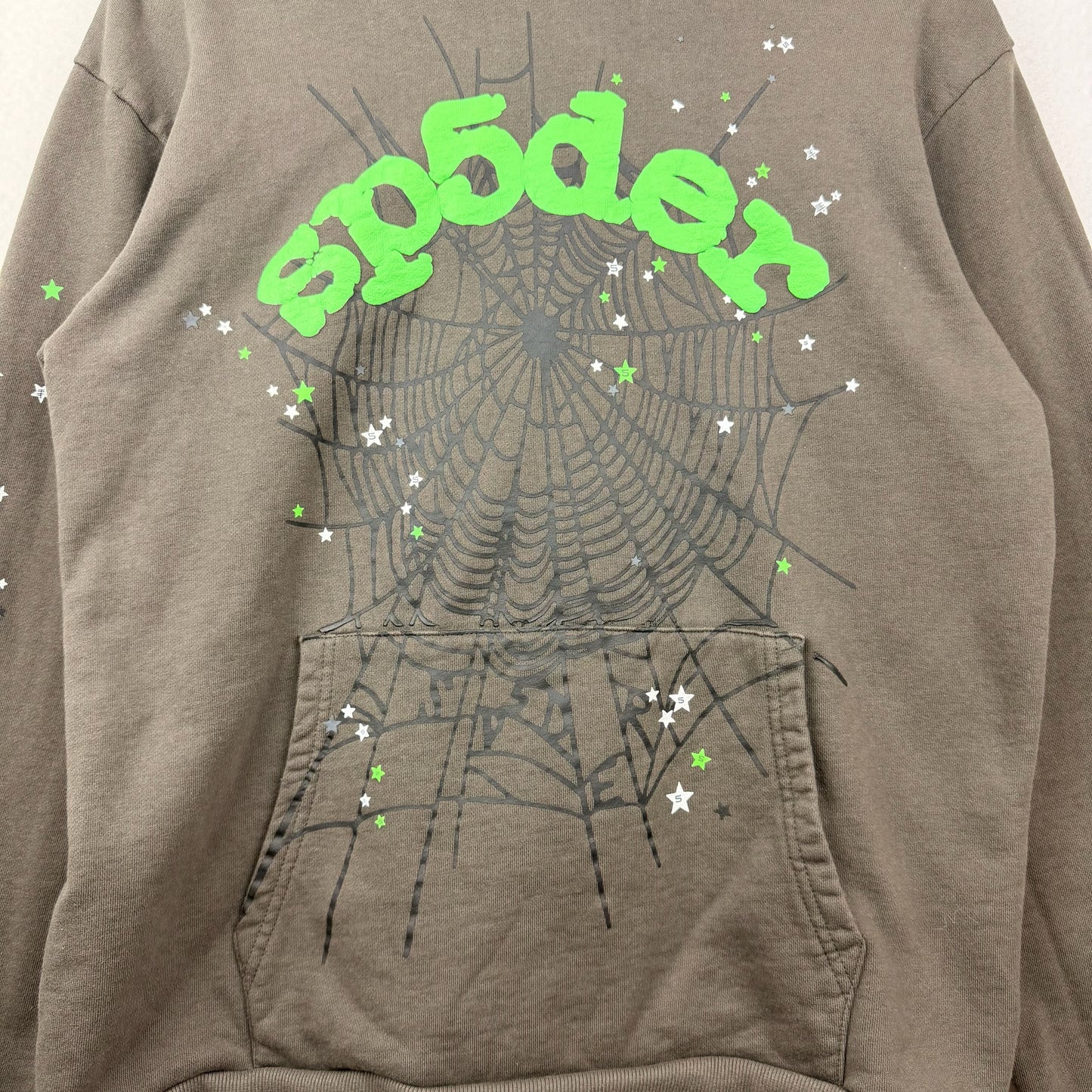 Spider Slime Green Graphic Pullover Hoodie