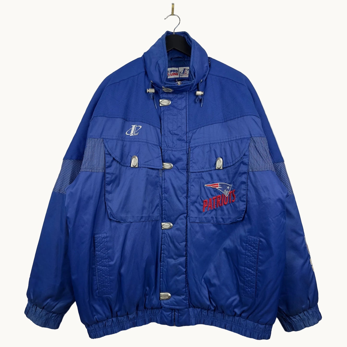 Vintage Proline Logo Athletics New England Patriots Insulated Full Zip Jacket
