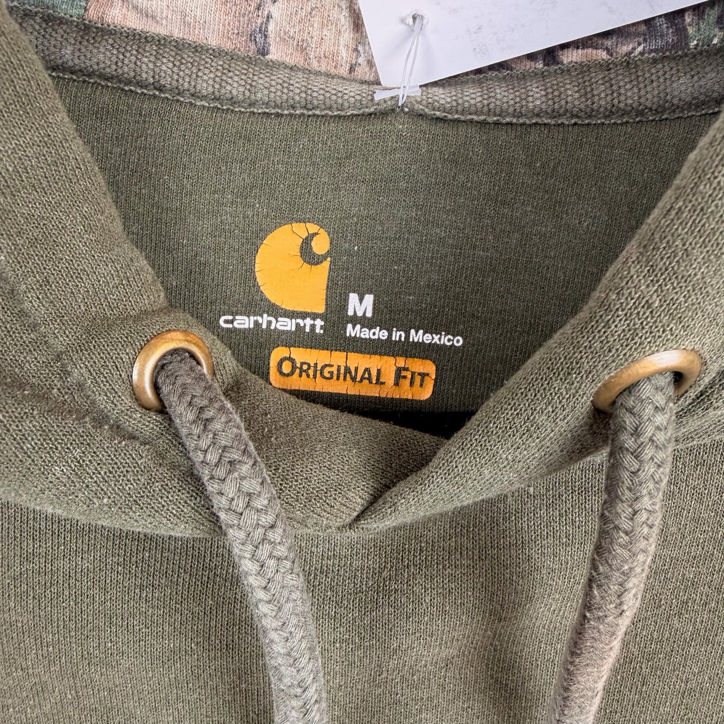 Carhartt Olive Green Camo Hood Hoodie