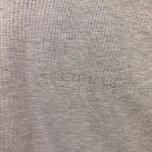 Essentials Fear of God Grey Felt Back Script Logo Pullover Hoodie