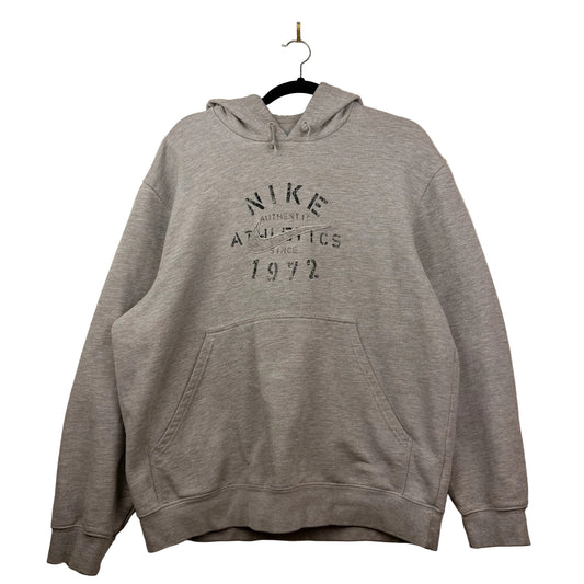 Y2K Grey Tag Nike Grey Pullover Graphic Hoodie