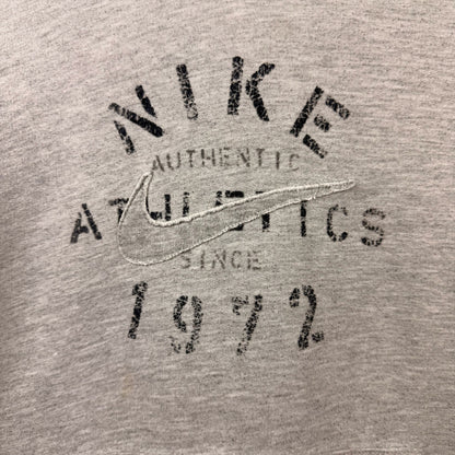 Y2K Grey Tag Nike Grey Pullover Graphic Hoodie