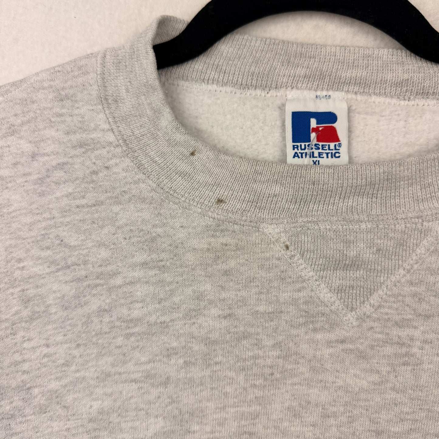 Vintage Russell Athletics Grey Basic Blank Crewneck