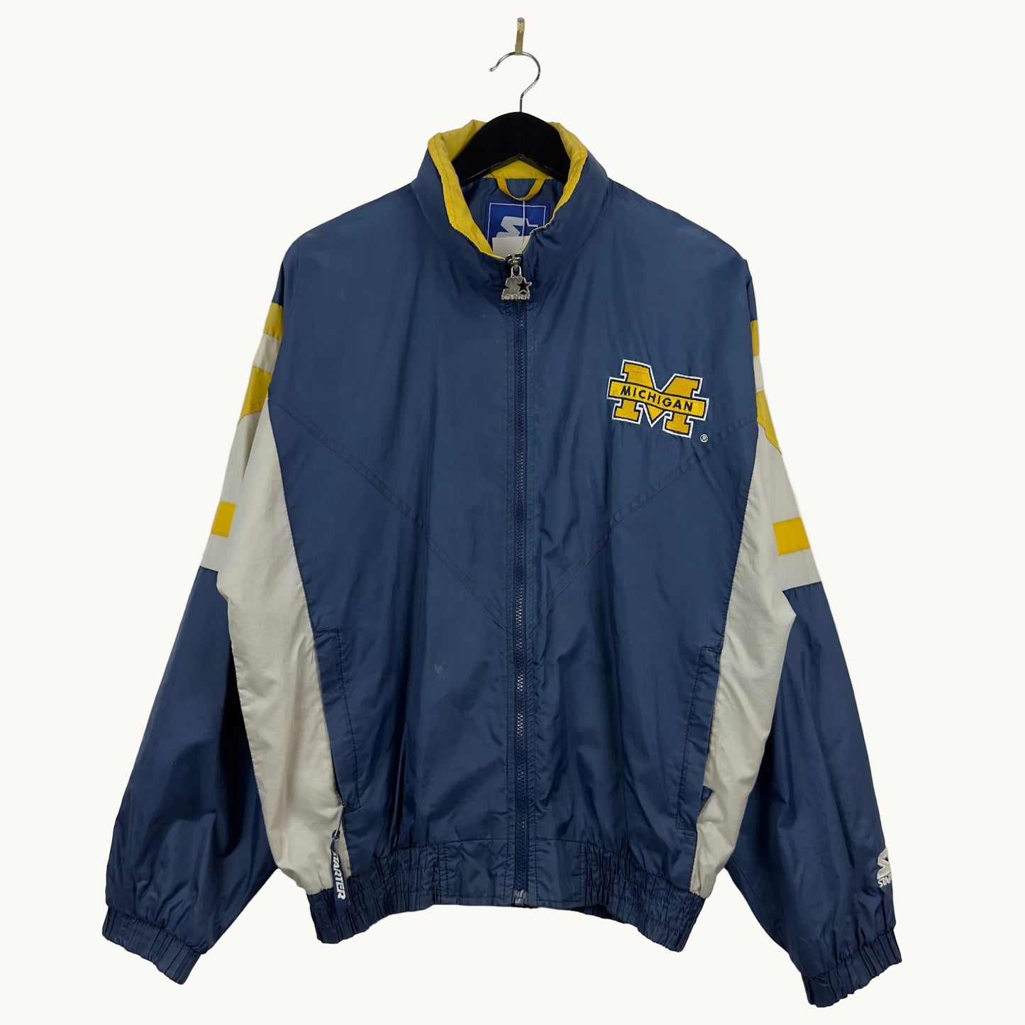 Vintage Starter University of Michigan Windbreaker Jacket