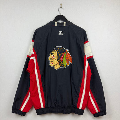 Vintage Starter Chicago Blackhawks Windbreaker Jacket