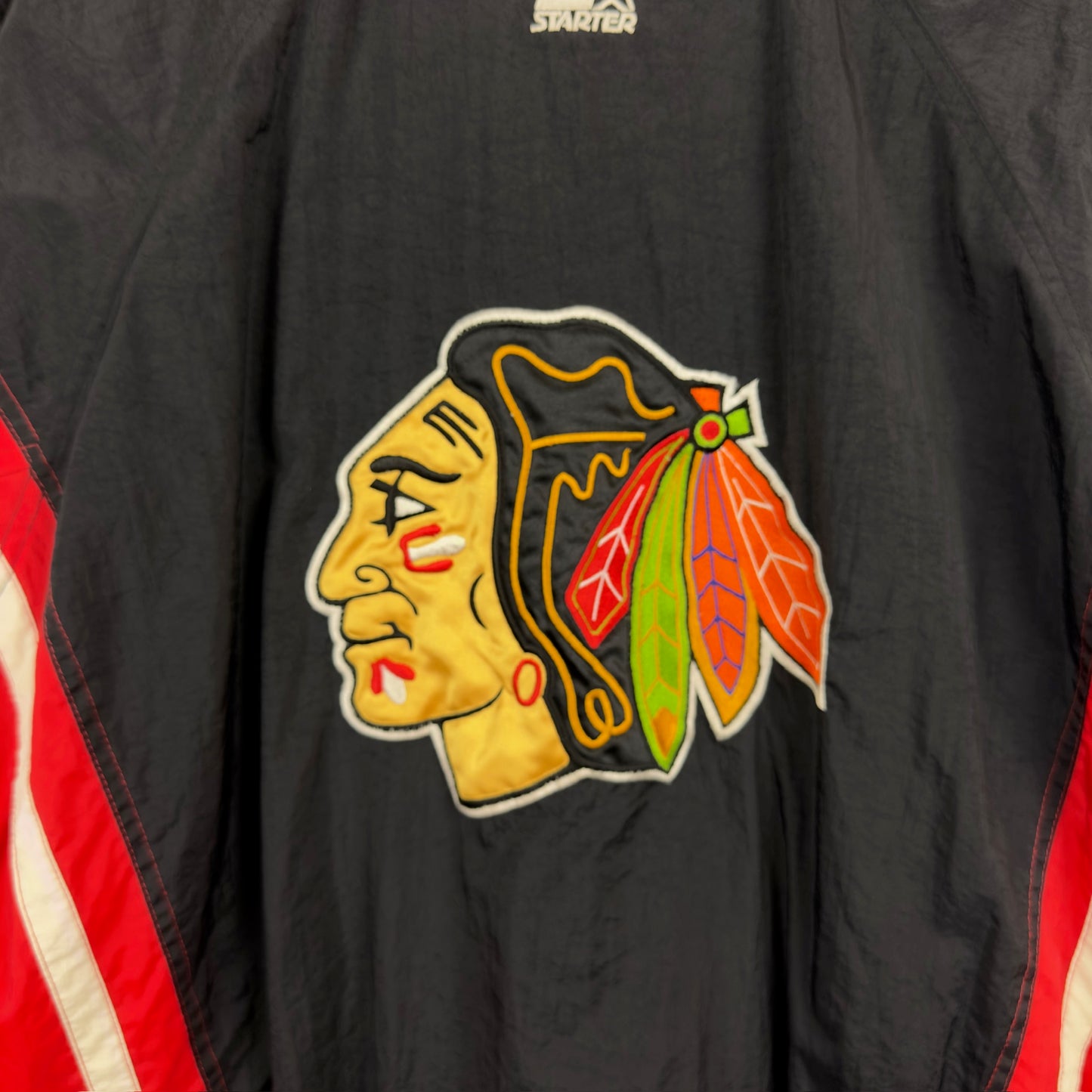 Vintage Starter Chicago Blackhawks Windbreaker Jacket