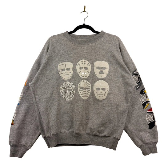 Vintage Hockey Goalkeeper Mask Crewneck Sweatshirt