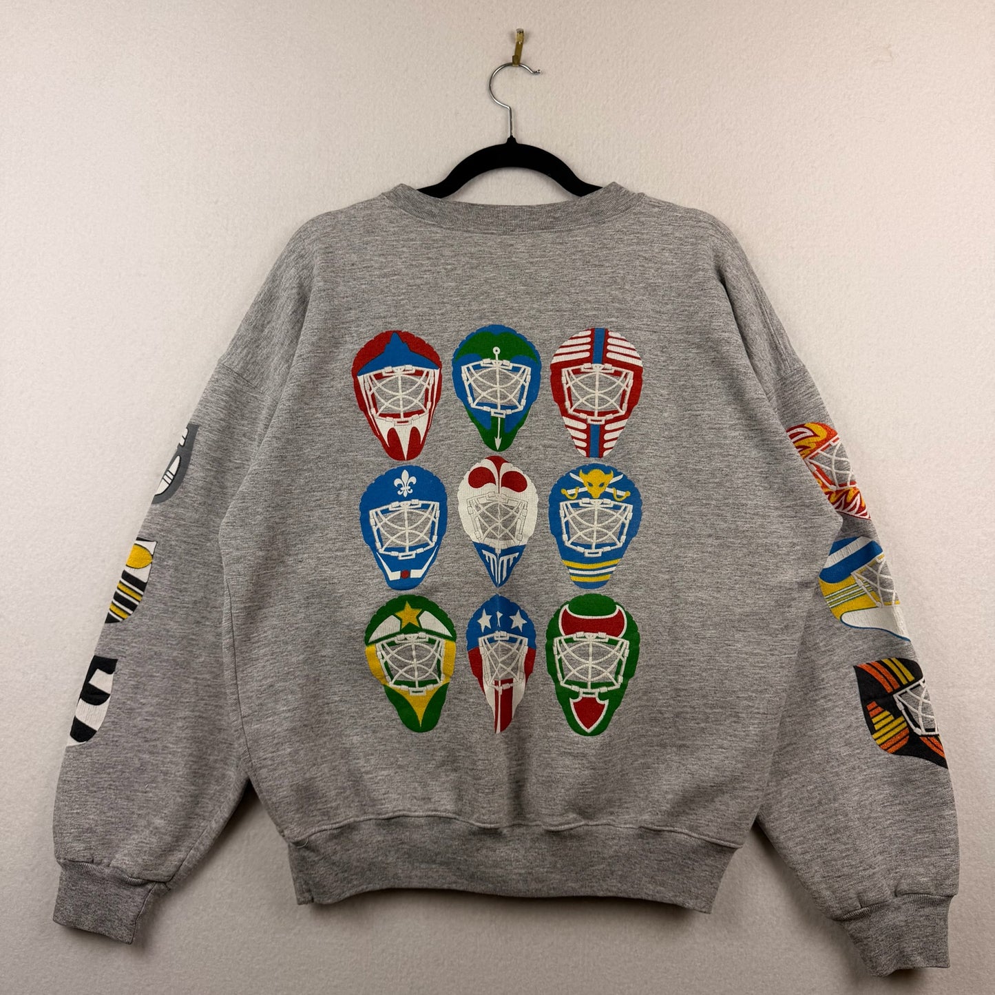 Vintage Hockey Goalkeeper Mask Crewneck Sweatshirt