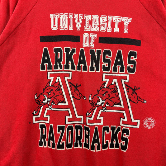 Vintage 80s University of Arkansas Crewneck Sweatshirt