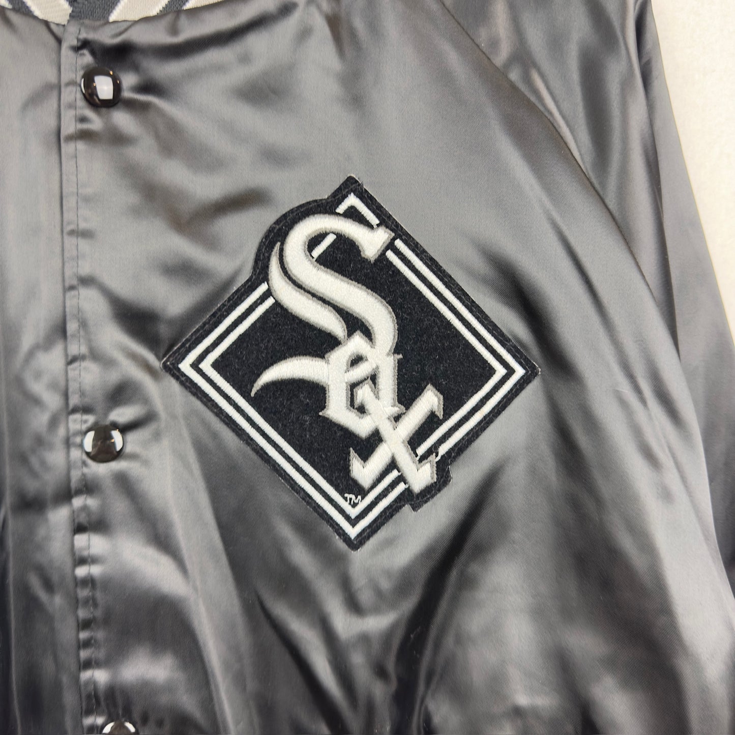 Vintage Chalk Line Chicago White Sox Satin Bomber Jacket
