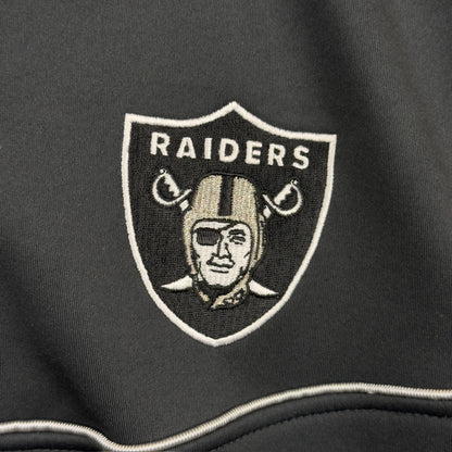 Y2K Reebok Oakland Raiders Quarter Zip Pullover Jacket