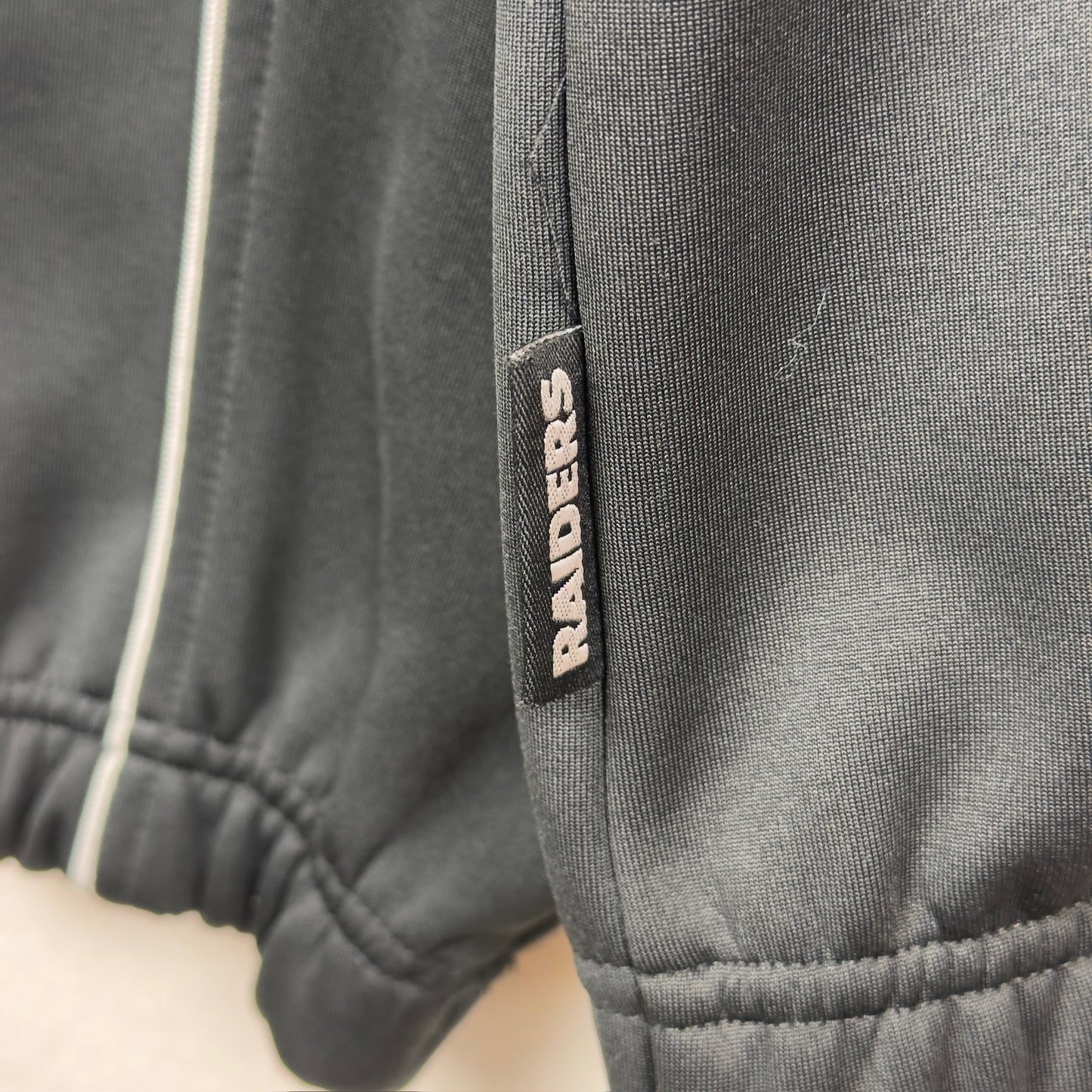 Y2K Reebok Oakland Raiders Quarter Zip Pullover Jacket