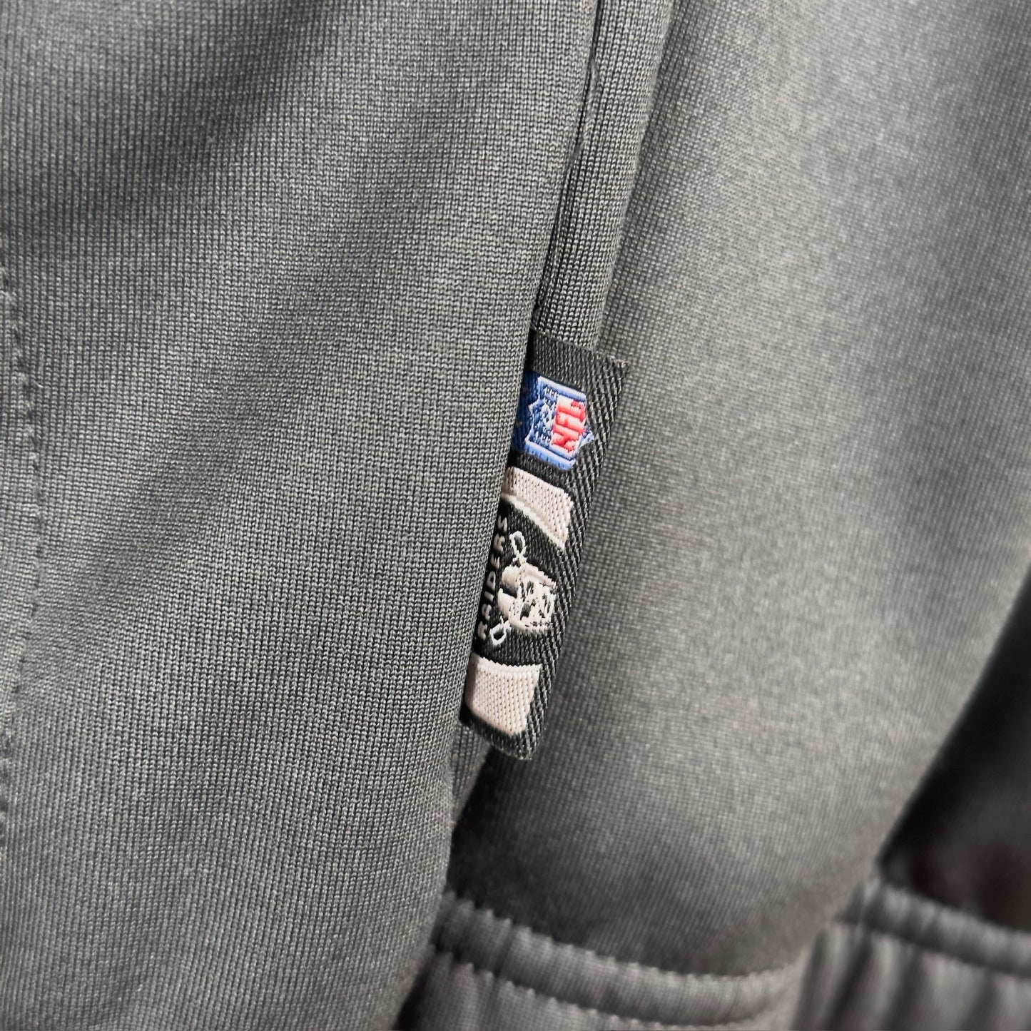 Y2K Reebok Oakland Raiders Quarter Zip Pullover Jacket