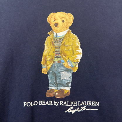 Modern Polo Ralph Lauren Polo Bear Navy Long Sleeve Shirt