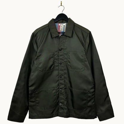 Hiroshi Kato Satin Green Chore/Barn Style Long Jacket