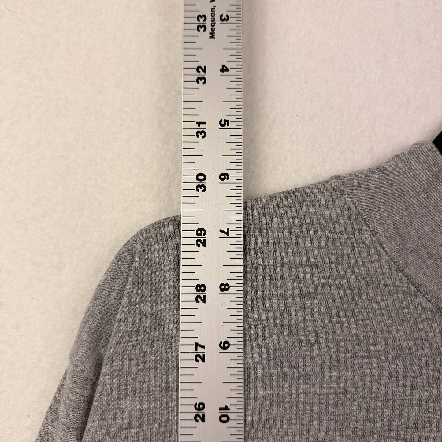 Vintage Army Issued Fitness Uniform Mock Neck Grey Long Sleeve Tee