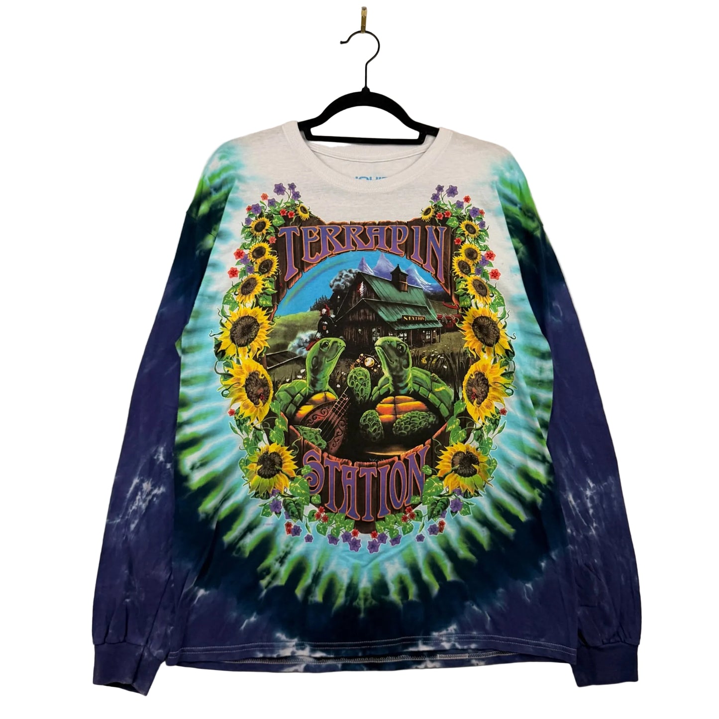 Vintage 99' Greatfuldead Terrapin Station Tiedye Long Sleeve Tee