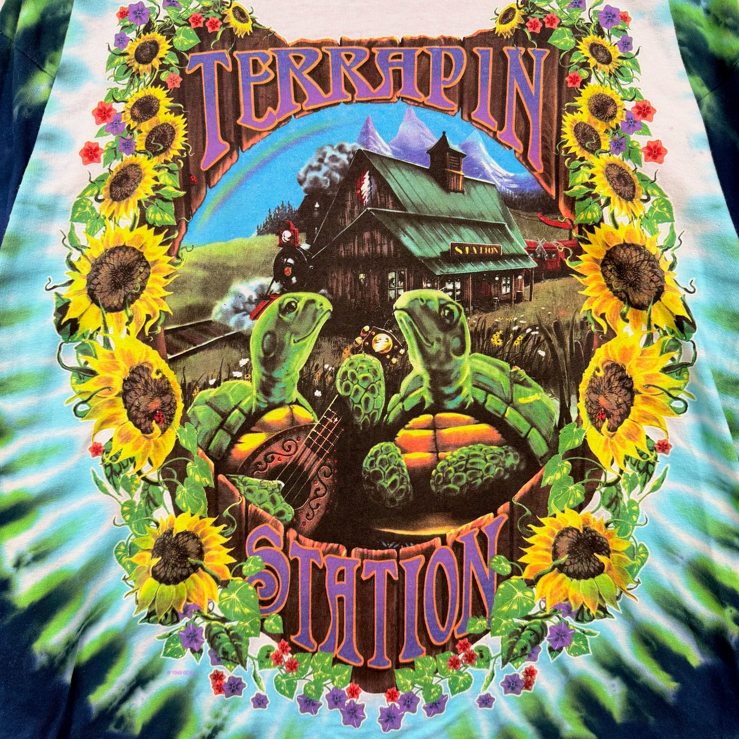 Vintage 99' Greatfuldead Terrapin Station Tiedye Long Sleeve Tee