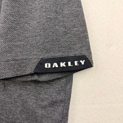 Modern Oakley Regular Fit Center Logo Grey Polo Shirt
