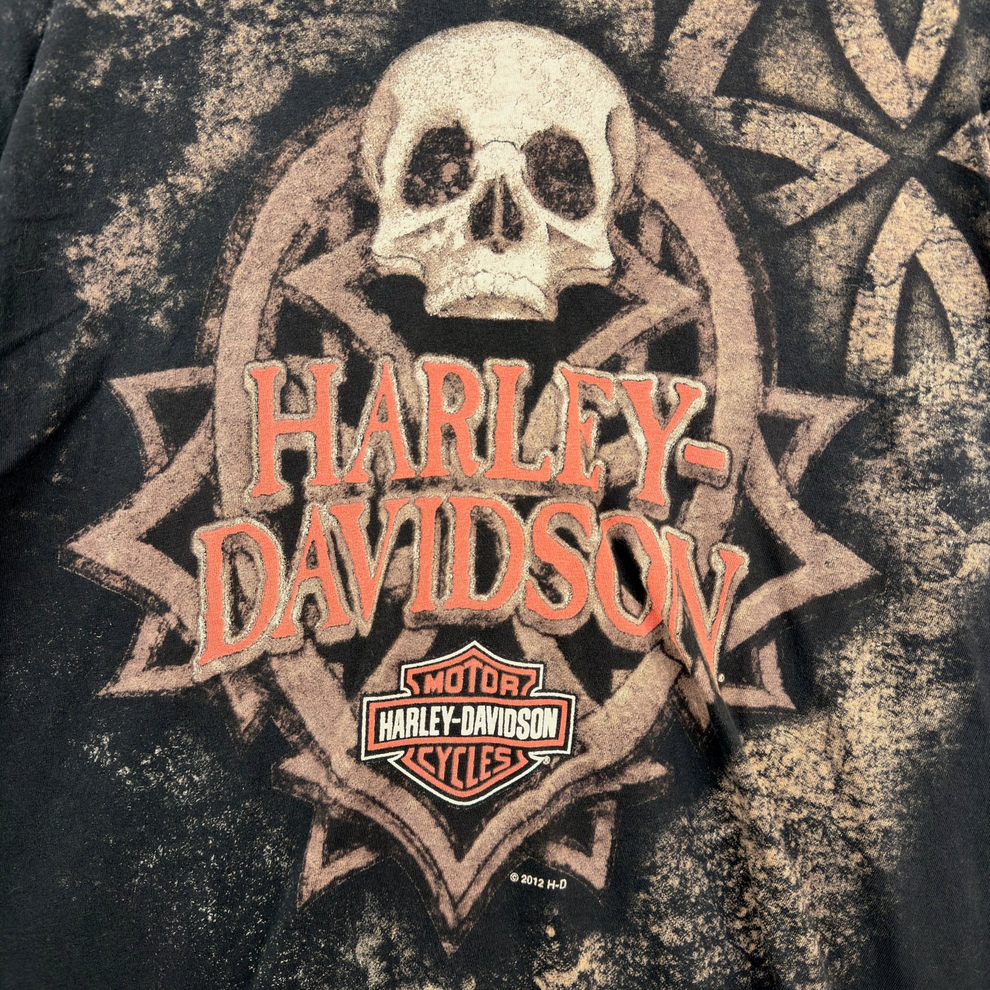Harley Davidson Skull El Paso Texas Graphic Shirt