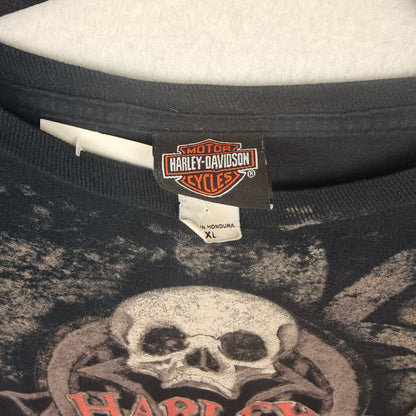 Harley Davidson Skull El Paso Texas Graphic Shirt