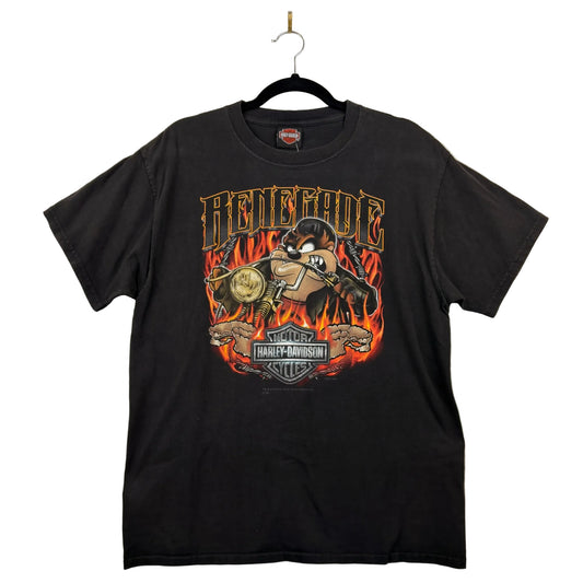 Vintage Harley Davidson Warner Bros Looney Tunes Tasmanian Devil Graphic Shirt