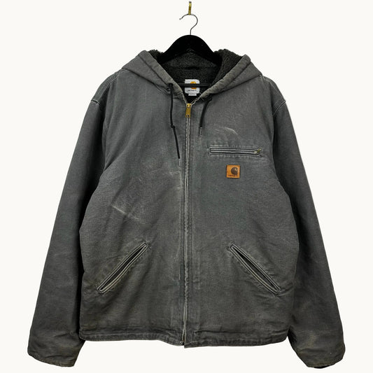 Carhartt Detroit Hooded Style Grey Full Zip Jacket