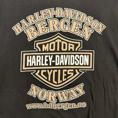 Harley Davidson Viking Bergen Norway Graphic Shirt