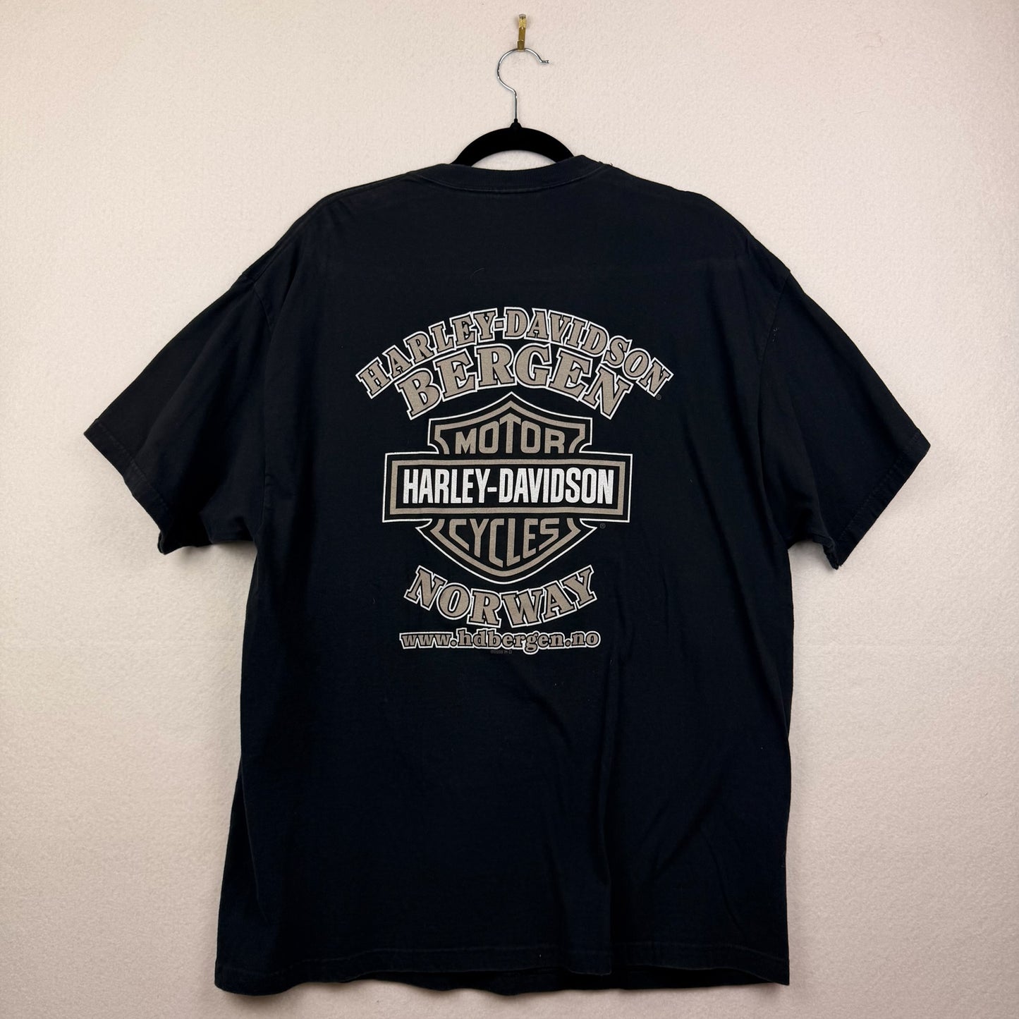 Harley Davidson Viking Bergen Norway Graphic Shirt