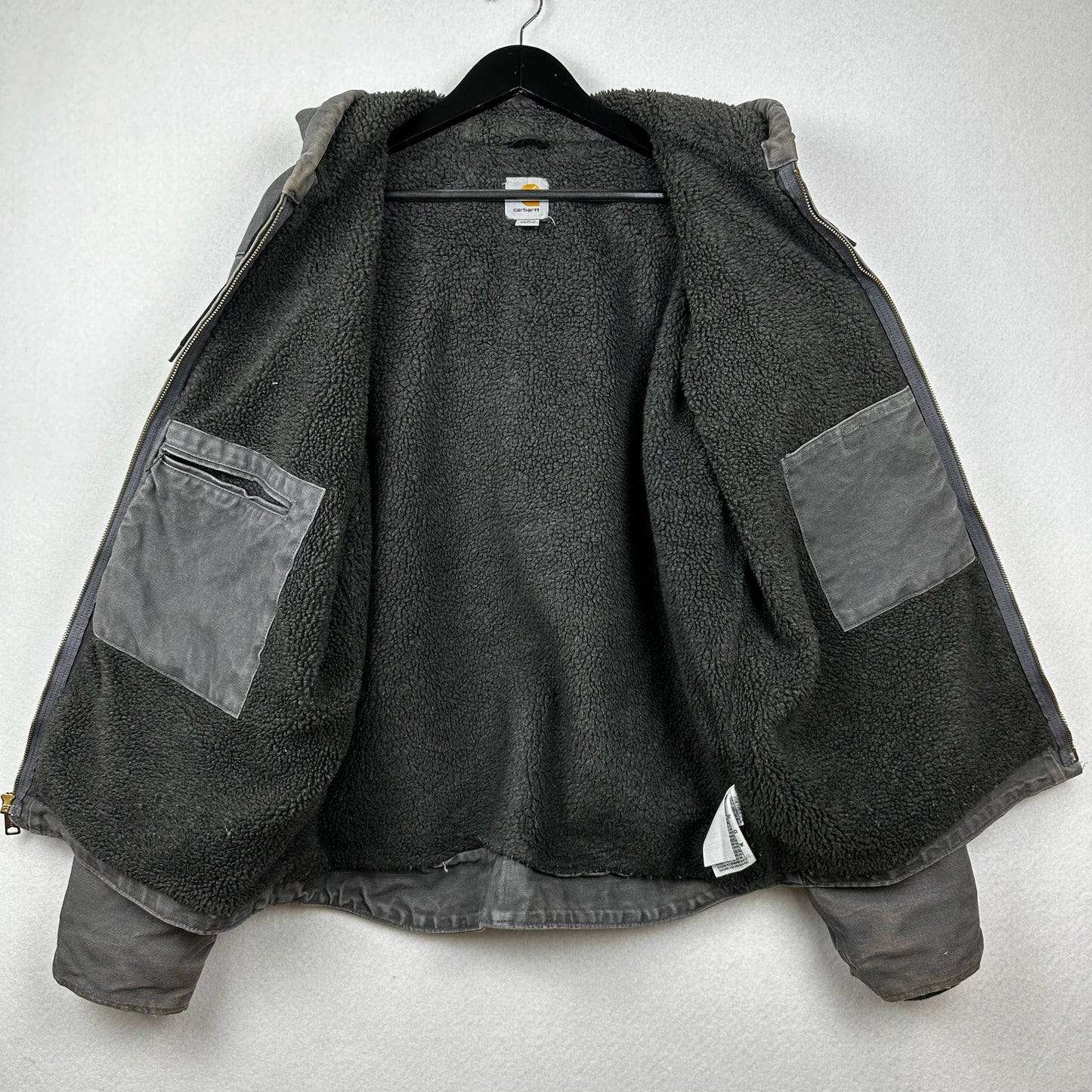 Carhartt Detroit Hooded Style Grey Full Zip Jacket