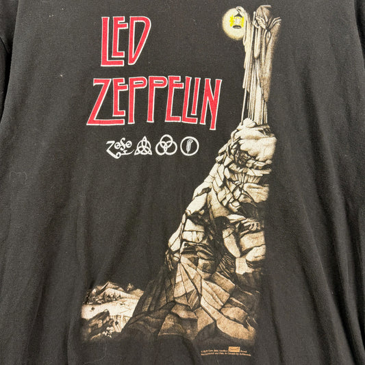 Vintage Artimonde 04' Led Zeppelin Black Graphic Tee w/ Back Hit