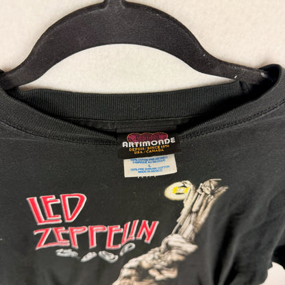 Vintage Artimonde 04' Led Zeppelin Black Graphic Tee w/ Back Hit