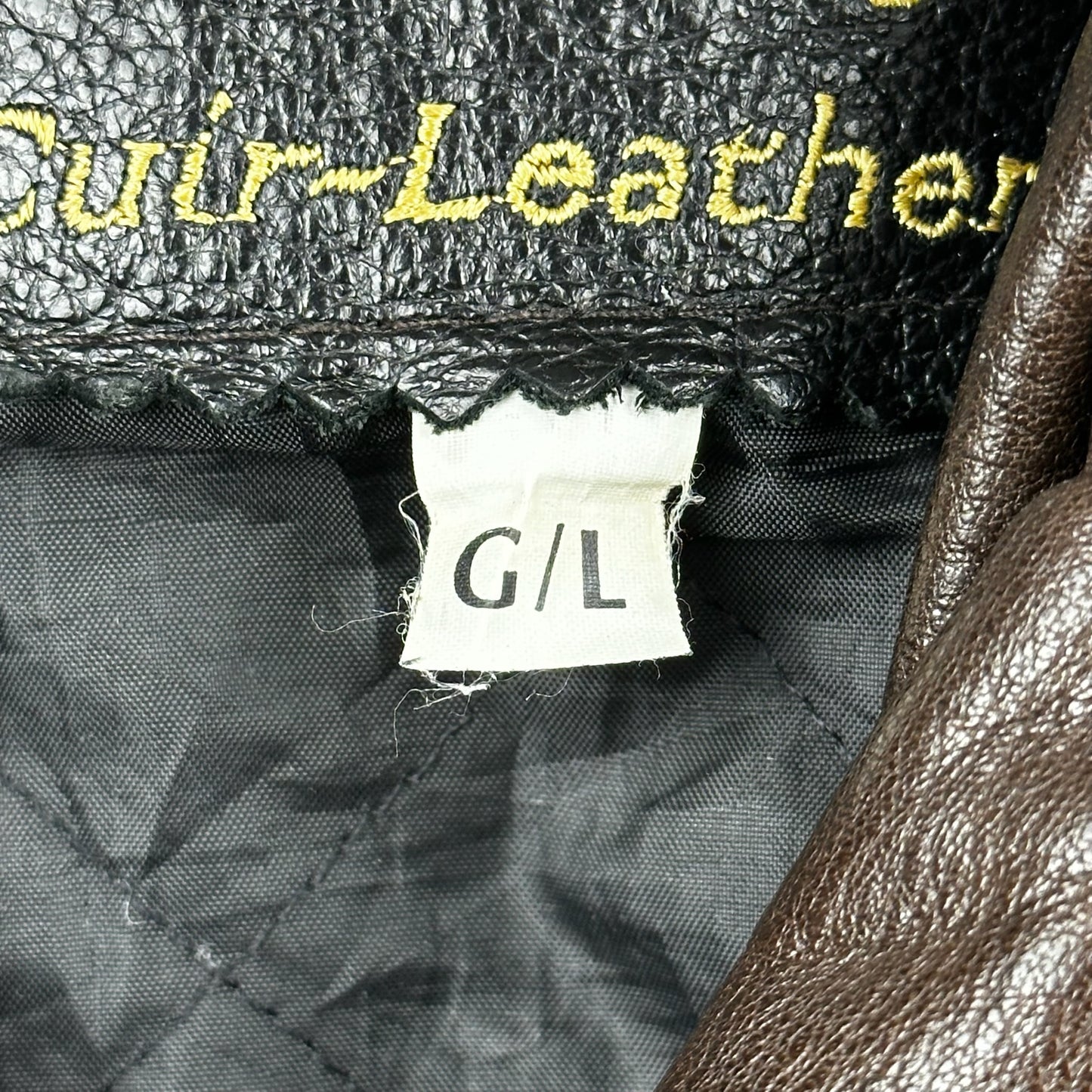 Screamin Eagle Brown Genuine Leather Biker Jacket