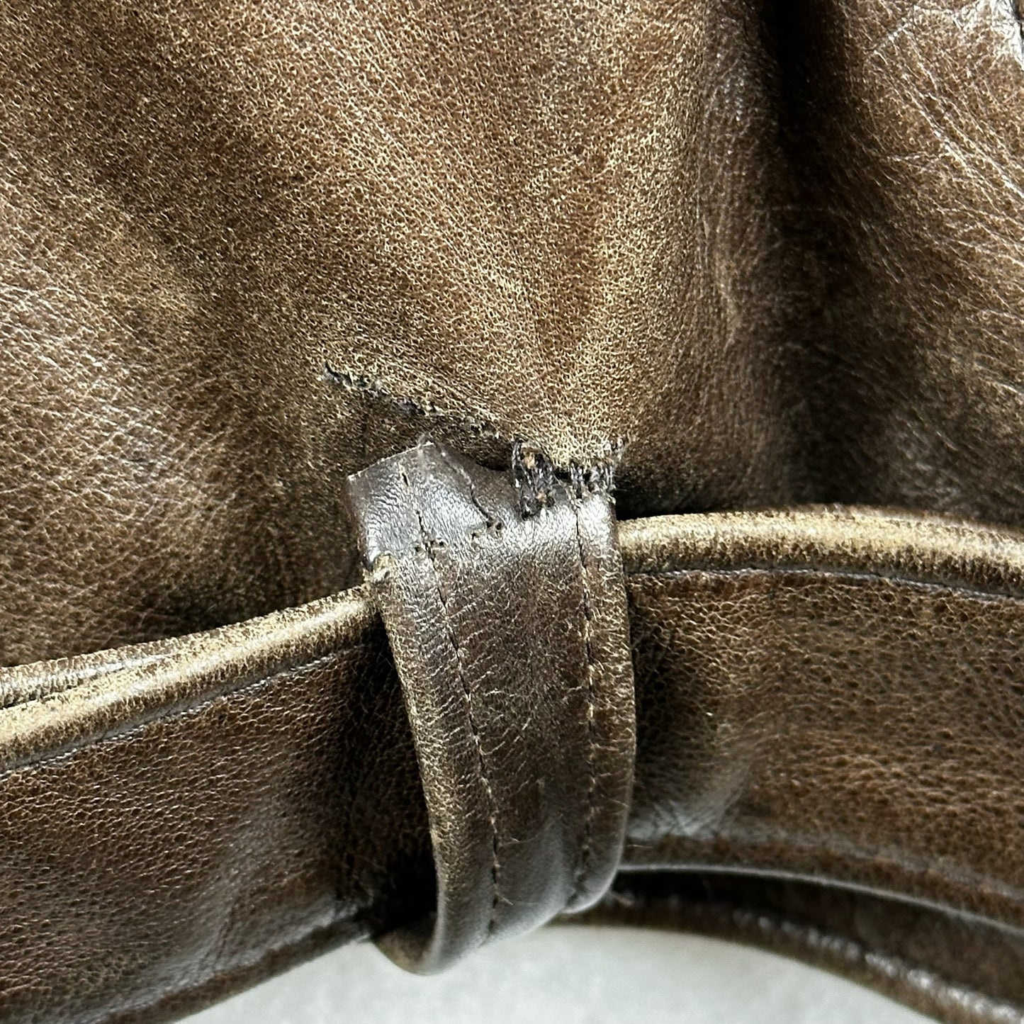 Screamin Eagle Brown Genuine Leather Biker Jacket