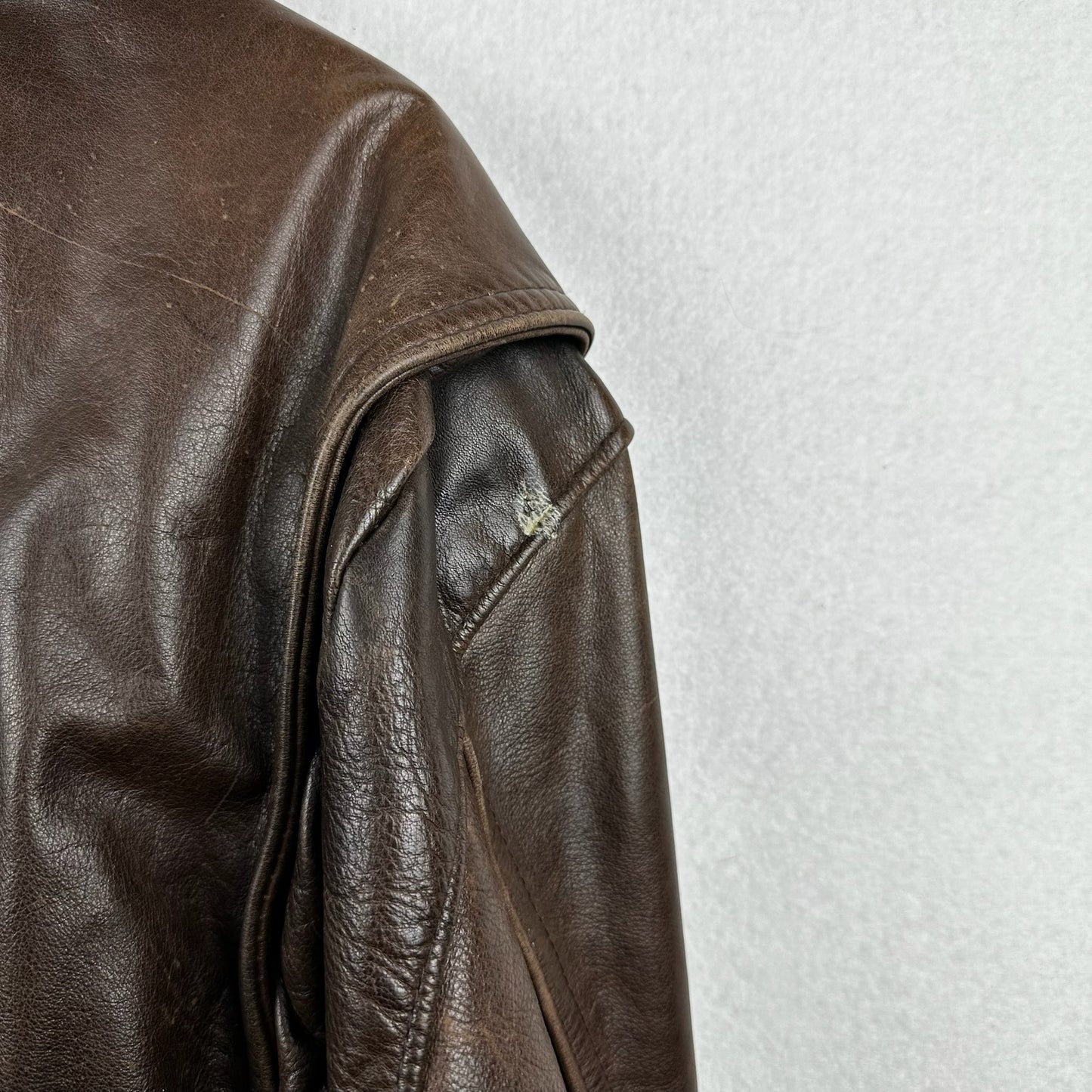 Screamin Eagle Brown Genuine Leather Biker Jacket