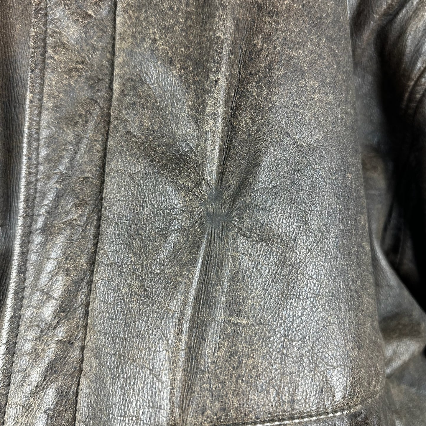 Vintage Hard Rock Cafe Avirex Ankara Brown Full Zip A Genuine Leather Jacket