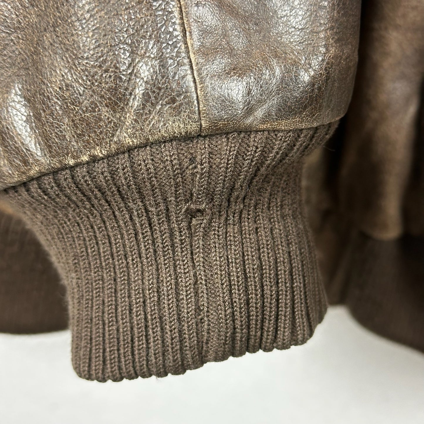 Vintage Hard Rock Cafe Avirex Ankara Brown Full Zip A Genuine Leather Jacket