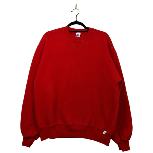 Vintage Russell Athletics Red Blank Pullover Crewneck