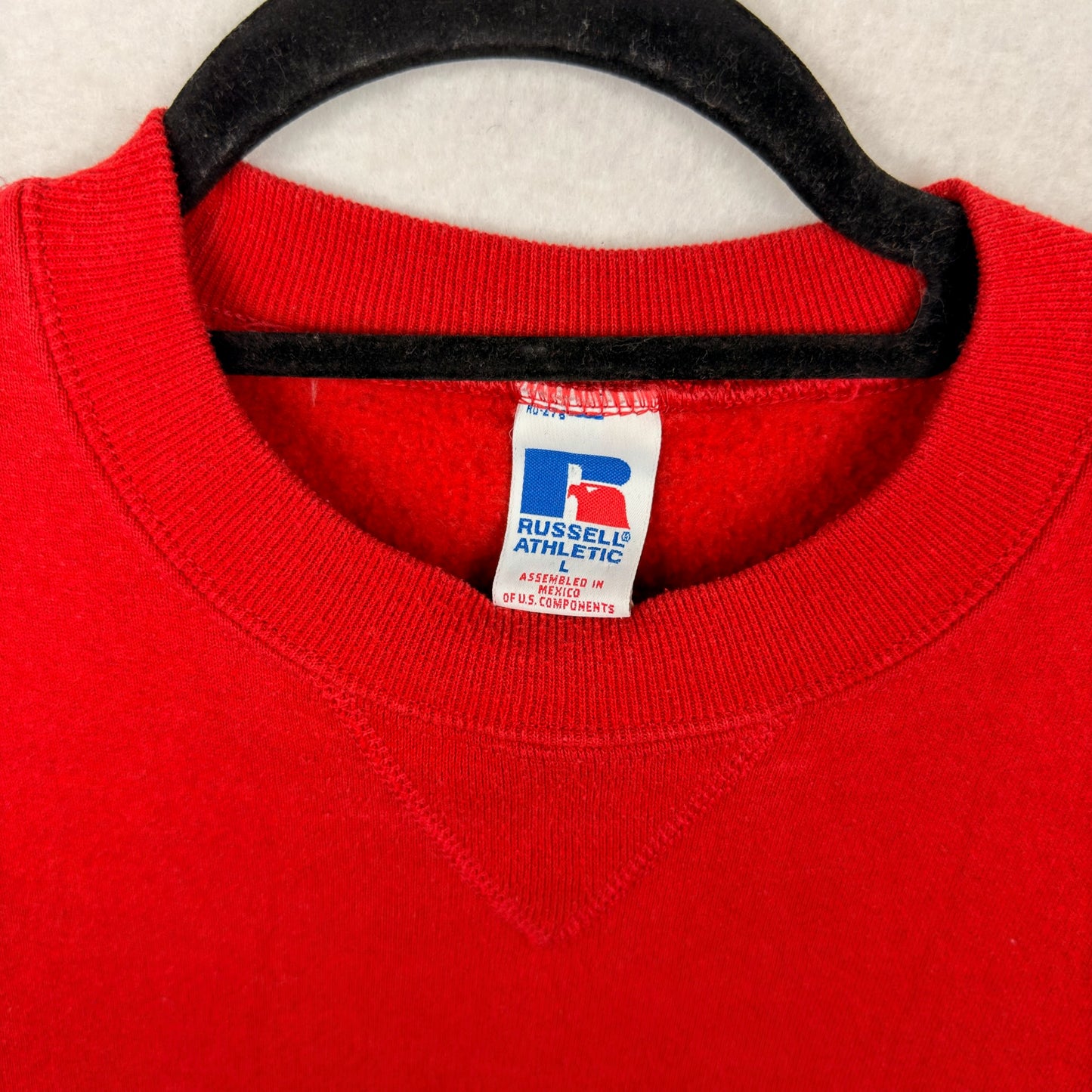 Vintage Russell Athletics Red Blank Pullover Crewneck