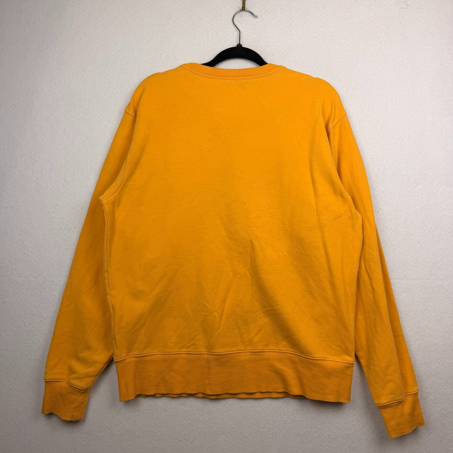 Acne Studio Robot Logo Yellow Pullover Basic Crewneck