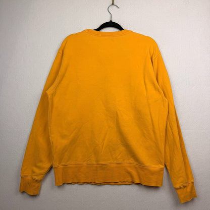 Acne Studio Robot Logo Yellow Pullover Basic Crewneck