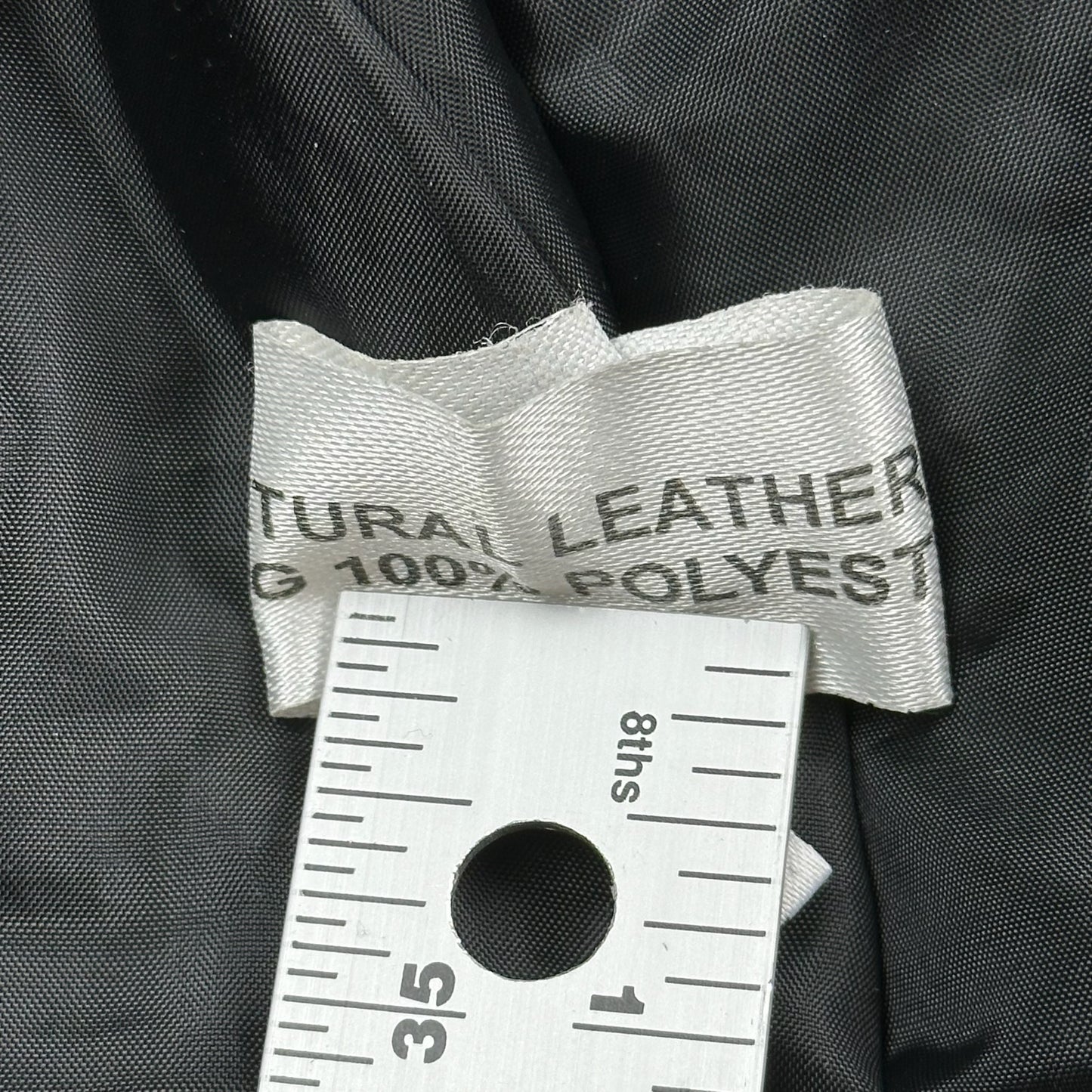 Vintage Boutique of Leather Black w/ Brown Accent Genuine Leather Full Zip Jacket