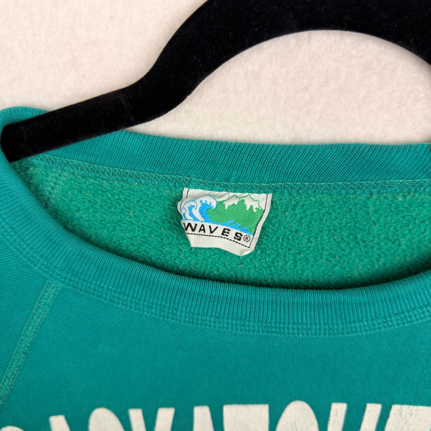 Vintage Waves Saskatchewan Roughriders CFL Green Pullover Crewneck