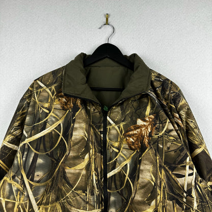 Vintage Remington Realtree AOP Full Zip Insulated Hooded Jacket