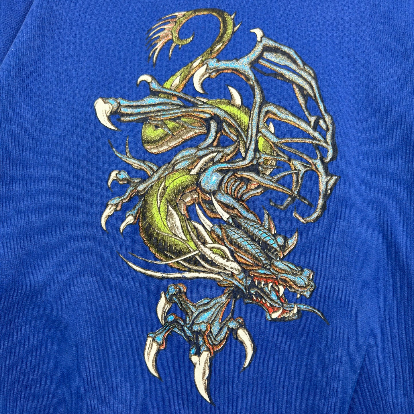 Vintage Logo Athletics Y2K Style Dragon Front Back Pullover Crewneck